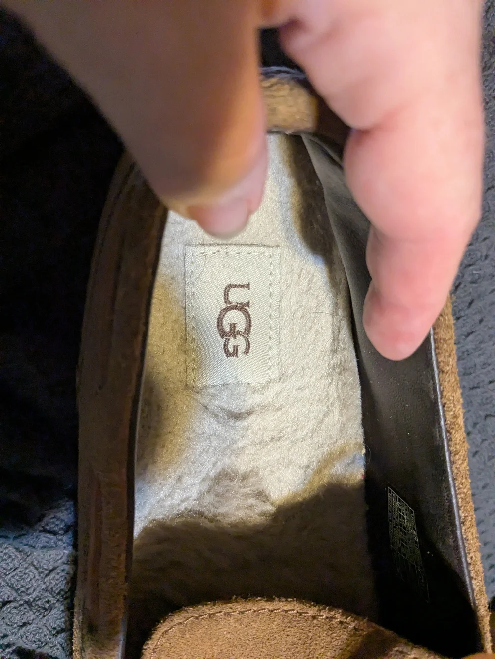 UGG Men's 12 Chester Brown Suede Moccasin Loafers Slippers